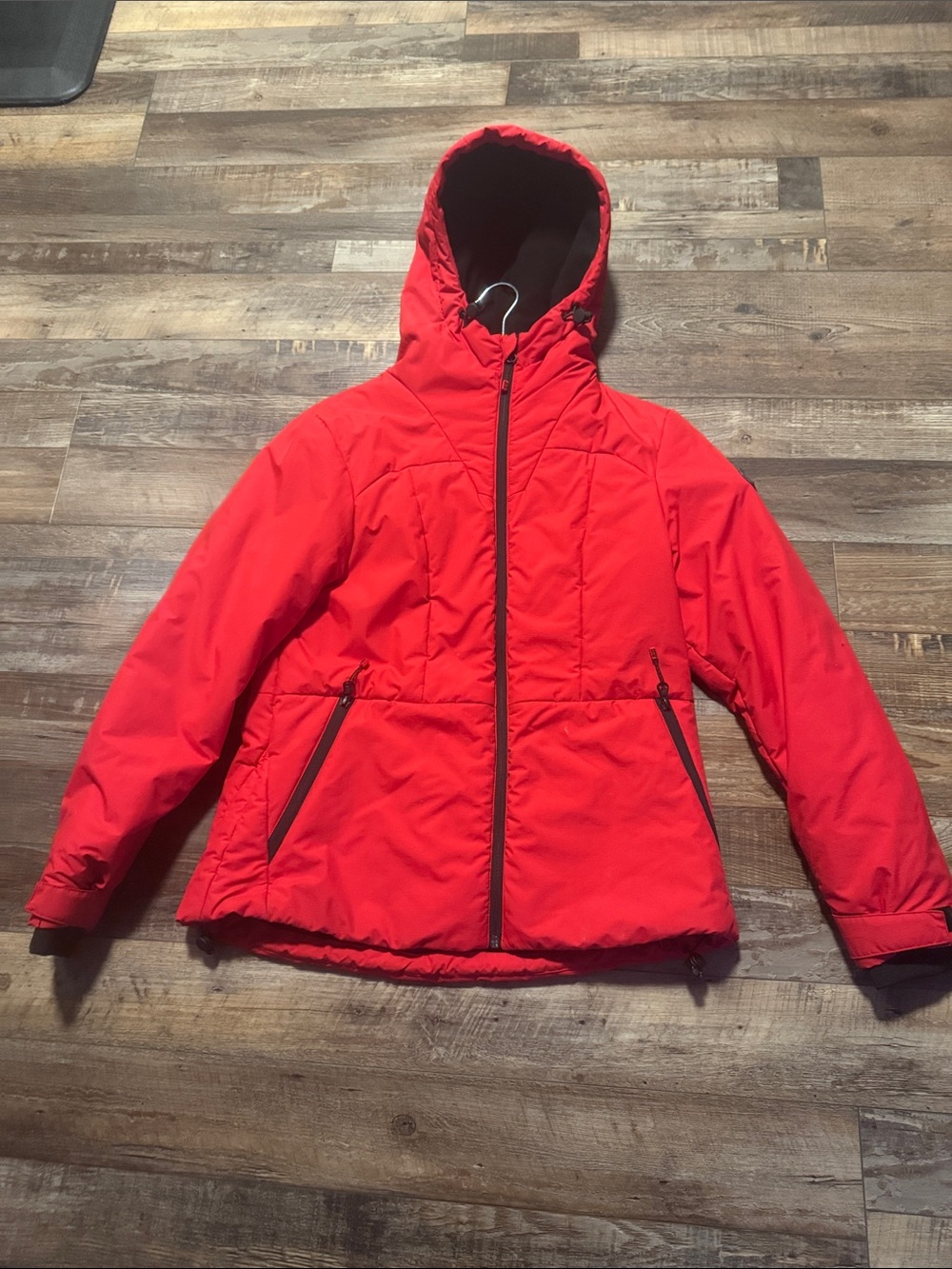 Superdry Women’s Red Hooded Puffer Jacket